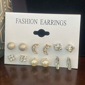 6 pair NEW Assorted Fashion Earrings